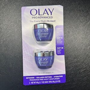 Olay Pro Advanced Retinol Complex Night Moisturizer Cream Fragrance Free 48gx2